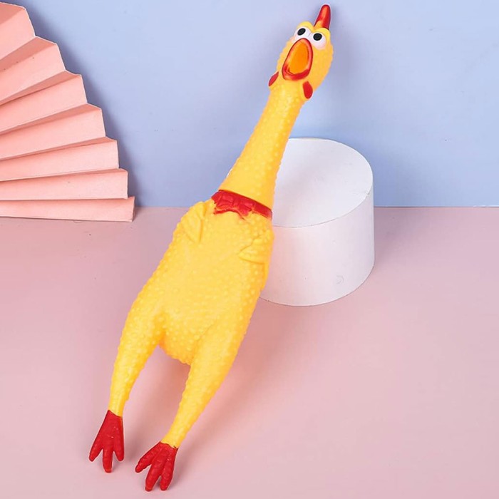 Pets Rubber Chicken Toy