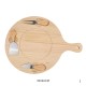 Cheese Wooden Plate with it's Accessories