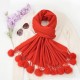 Women’s Cotton Stole with Pom Pom Accents