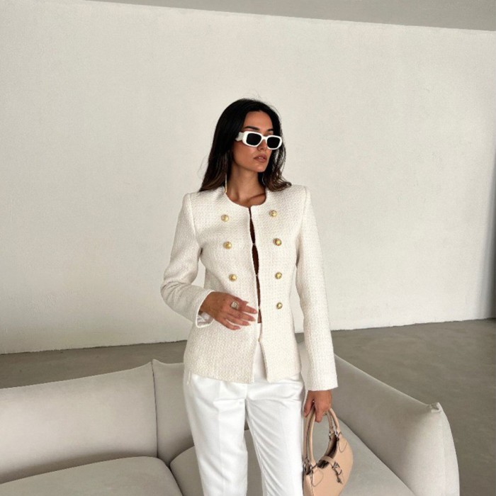 Women's Fashion White Jacket