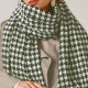 Women Fashion Scarf Pied de Poule