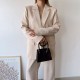 Women's Fashion Beige Set Clothes