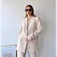 Women's Fashion Beige Set Clothes