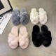 Women's Fashion Winter Fur Slippers