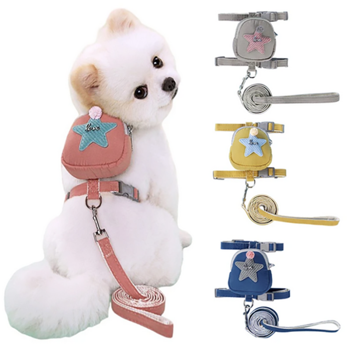 360 PET Dog Harness And Leash Cute Designed Adjustable