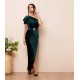 VELVET LONG DRESS