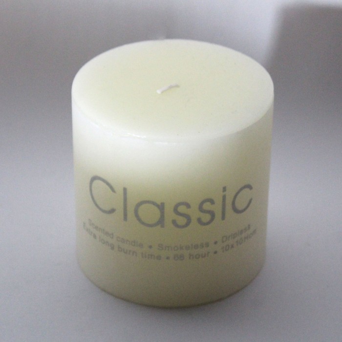 Long Lasting Cylindrical White Candle