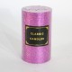 Glittery Cylinder Candle