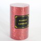 Glittery Cylinder Candle